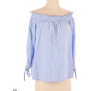 Ann Taylor LOFT Long Sleeve Off the Shoulder Blouse